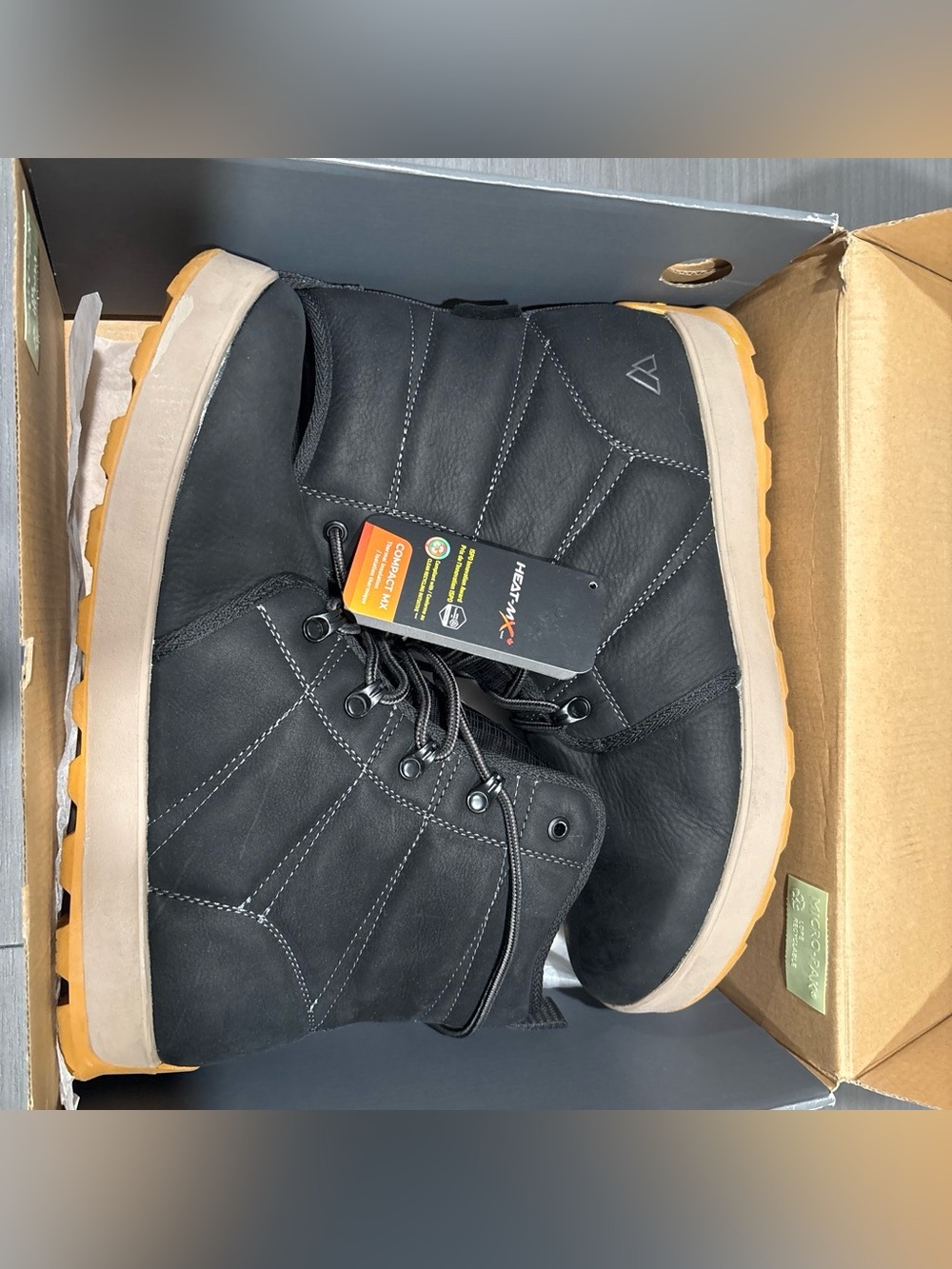 Men's Alpine Design Black Lace-Up Casual Boots - Brand Unspecified